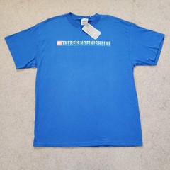 NWT Vintage Y2K Nike There Is No Finish Line Size Large Mens Royal Blue T-Shirt