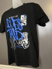 Outrank Shirt Mens Large Black Dues Paid Graphic Tee Streetwear Money Design