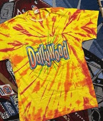 Vintage Dollywood Shirt Theme Park Medium Orange Tie Dye Souvenir Graphic Tee