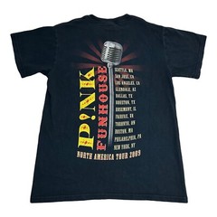 Pink Funhouse North American Tour 2009 Shirt Adult Small Y2K Concert Merch
