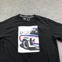 Puma BMW Motorsport Shirt Mens XL Black Race Car Graphic Tee Tagless Jersey
