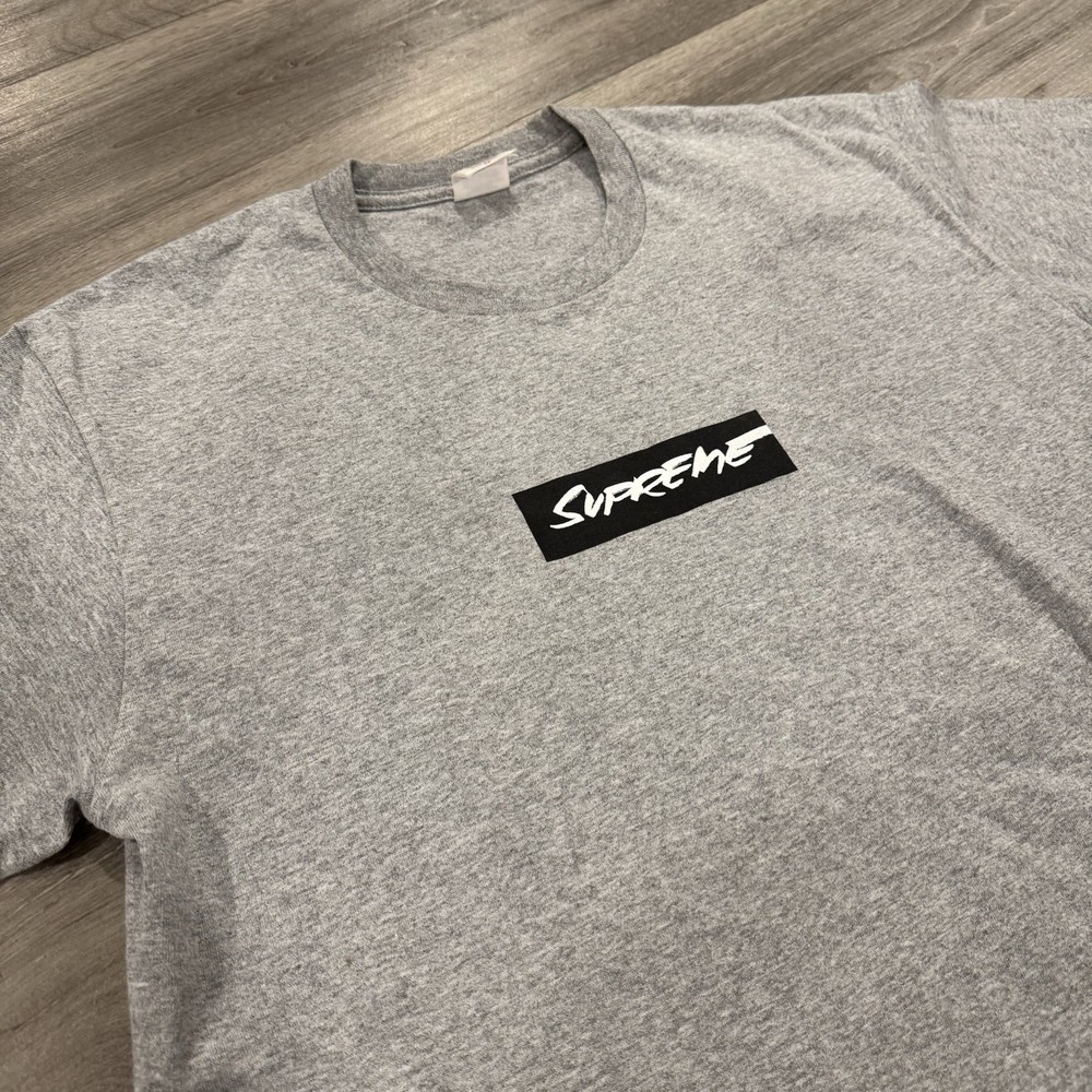 Supreme SS24 ‘Futura’ Box Logo Tee Mens Medium Gray Black