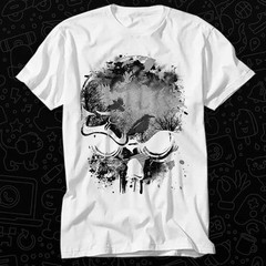 #26 Skull with Crows Grunge T Shirt Gift For Womens Mens Unisex Top Adult Tee Vi