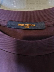 Louis Vuitton Purple LV Logo Cotton Knit Crewneck Short Sleeve T-Shirt Medium