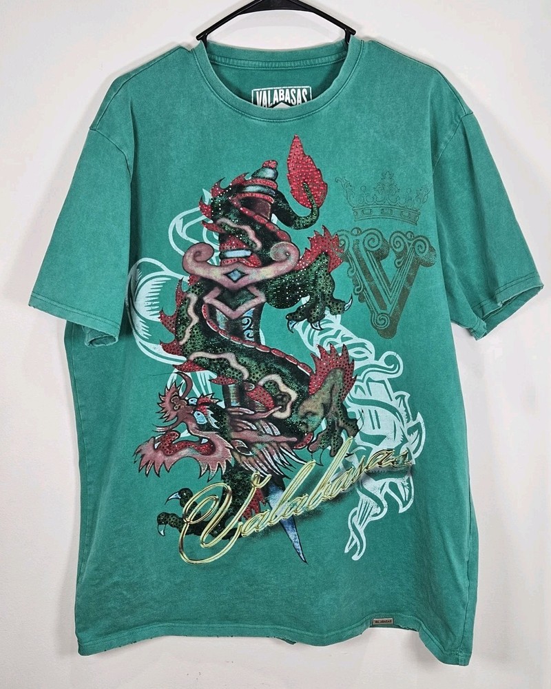 Valabasas Vintage Green T-Shirt Size XLARGE