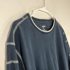 Kuhl Shirt Mens XL Blue Wildfibre Long Sleeve Crewneck Tagless Tee Casual