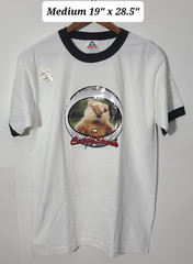 Vintage 2003 Y2K Caddyshack White Ringer Medium T-Shirt NOS