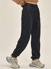 KEEPSHOWING Mens Sweatpants Athletic Acid Washed Cotton Elastic Waist Joggers…