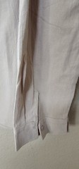 Men’s Casual Long Sleeve Henry Shirt Lace-Up Stand-Up Collar Cotton Linen Blouse