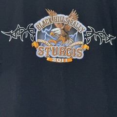 Sturgis T Shirt 2011 South Dakota Men’s Size Large Black Guc E2200