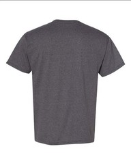 Hanes 5170 5XL EcoSmart Crewneck Short Sleeve Tee PtP 31″ Charcoal Heather