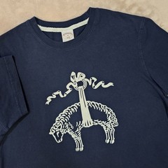 Brooks Brothers Navy Blue T-Shirt Size Medium Golden Fleece Graphic 2023 Preppy