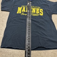 United States Marines Semper Fidelis Vintage T-Shirt Black Size Large