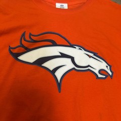 NFL Team Apparel Denver Broncos Peyton Manning 18 Orange T-Shirt Mens 2XL
