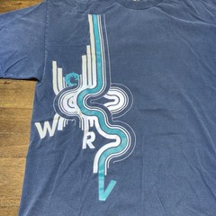 Vintage WRV T-Shirt Wave Riding Vehicles Surf Skate Blue Y2k Adult Size XL