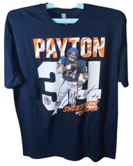 Walter-Payton-Sweetness-Retro T-Shirt Sport Next Level Sz XXL Navy Blue EUC