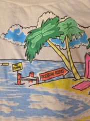 1980’s Palm Beach Resort Single Stitch T-Shirt Neon Colors Florida Sz S/M