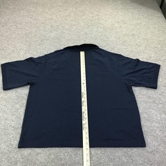 Nautica Shirt Mens Medium Blue V-Neck Collar Logo Graphic Tee Nautical