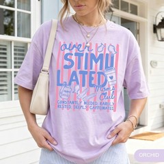 Overstimulated Moms Club Shirt, Funny Retro Mom Life T-Shirt, Gift for Mom