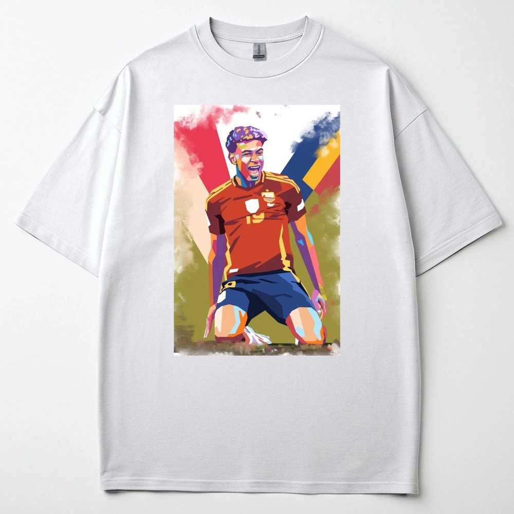 Lamine Yamal Spain Shirt Pop Art World Cup 2026 Soccer Fan Graphic Tee Football