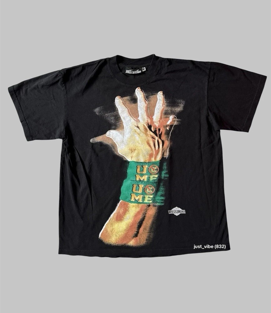 Hellstar × WWE John Cena Tee ‘Black’ Size Large Authentic No NFC