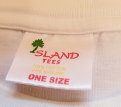No Problem Jamaica T-Shirt White One Size Pockets Island Tees Free Shipping