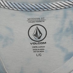 Volcom Stone Dye T-Shirt Mens Large Celestial Blue Tie Dye Modern Fit A5232200