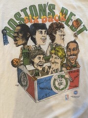 Vintage 80s NBA Boston Celtics The best six pack Shirt Size L Screen Stars tag