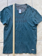 Converse Allstars Men’s Short Sleeve T-Shirt Music Happens Band XL Navy Fade Tee