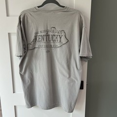 Live Oak Brand Tshirt Custom Colors Size Large Cotton Kentucky Bluegrass Gray