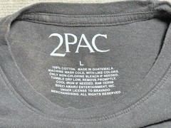 2PAC SHAKUR 2PAC Rap Hip Hop Gray Official T-Shirt Men’s L