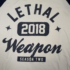 Lethal Weapon Cast And Crew Shirt Men’s Large Season 2 White Blue