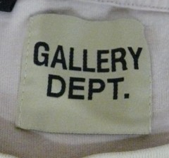Gallery Dept T Shirt Mens Large Souvenir Tee Cream Beige Double Sided Hollywood