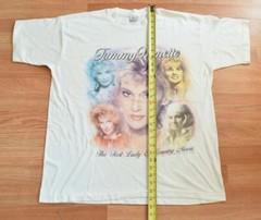 Vintage 1995 Tammy Wynette Tour Shirt Tee XL Country George Jones Dolly Parton