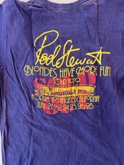 Vintage Rod Stewart Shirt 17×26 Blondes Have More Fun 1979 Tour 70s LA Forum