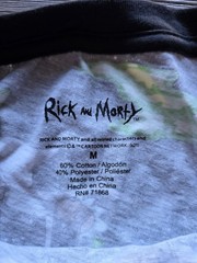 Rick And Morty Cartoon T-shirt Pickle Rick Pizza E=MC Adult Swim Size Medium