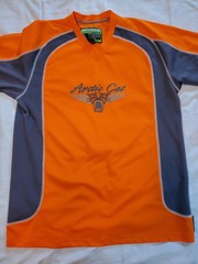 ARCTIC CAT ArcticWear Sno-Cross Jersey Orange Long Sleeve Shirt Mens Medium