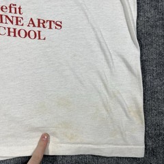 VINTAGE 80s Franklin Fine Arts School Chicago T Shirt Men M McDonalds Rockabilly