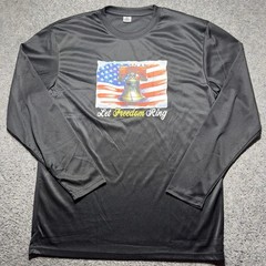 Armored Sportwear Mens L Black Long Sleeves Graphic Print Casual Light Weight