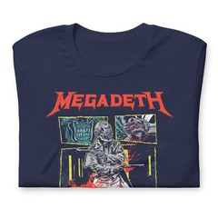 Megadeth Killing Time Jumbo Print Officially Licensed Mens T Shirt Blue