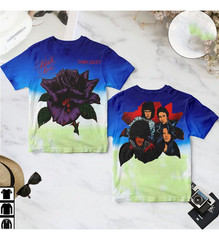 Thin Lizzy Black Rose Studio Album Cover 3D T Shirt All Size BB638