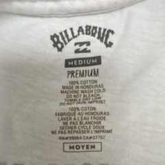 Billabong White Men’s Medium Crew Neck Short Sleeve T-Shirt FREE SHIPPING