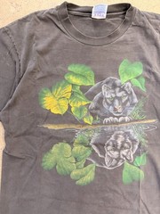 Vintage 90s Jim Morris Black Jaguar Reflection T-shirt