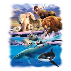 North American Wildlife T Shirt You Choose Style, Size, Color 10693