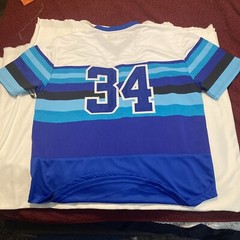 Baseball Jersey Star Multi Blue Size XXL Brand New With Tags