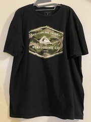 Quiksilver Mens Size XL T-Shirt Black Regular Fit 100% Cotton 48” Chest