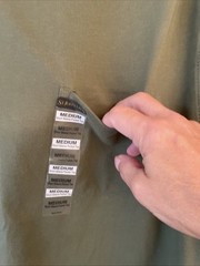 St. John’s Bay Performance 100% Cotton Sage Green Pocket Tee Men’s Medium