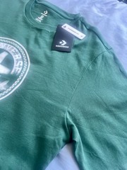 NWT Converse Men SS Crew T-Shirt Tee “ALL STAR CHUCK TAYLOR PATCH EDITION”