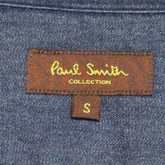 Paul Smith Denim Shirt Floral Pattern Long Sleeve Casual Formal Men Used Japan
