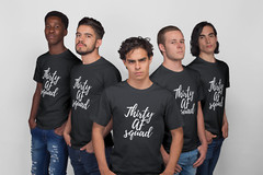 Thirty AF Squad Shirt Mens 30th Birthday Party Funny Graphic Tee Gift Present